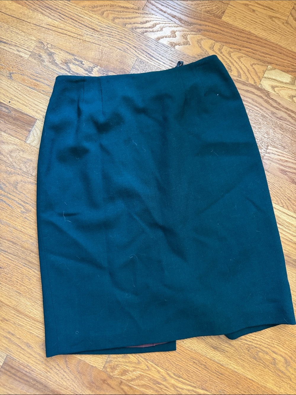 Ellen Tracy Dark Green Pencil Skirt